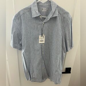 Men’s Zara Seersucker Shirt - L - New with tags!